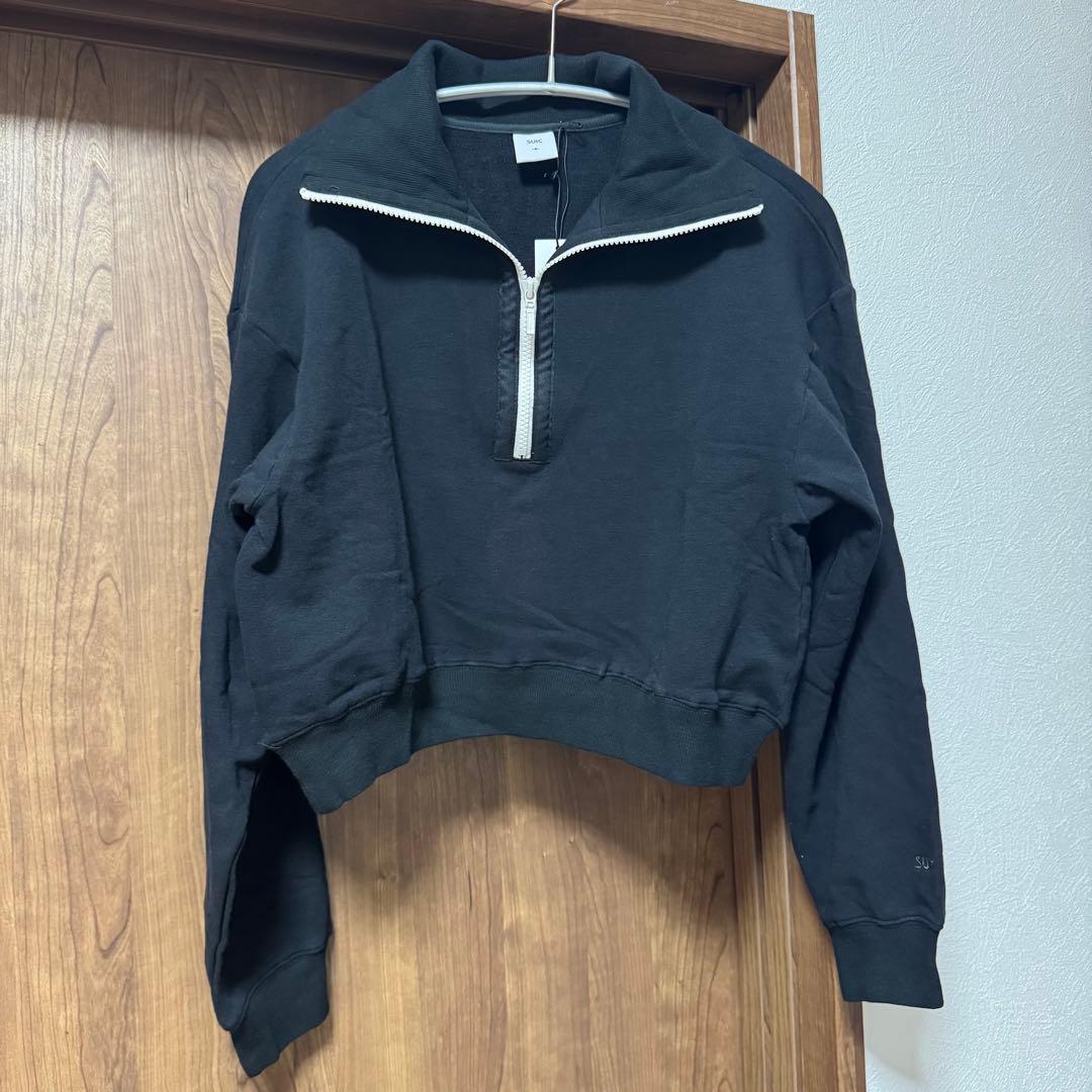 【新品タグ付き】SUIC GOLF ZIPUP SWEATSHIRT 黒 2