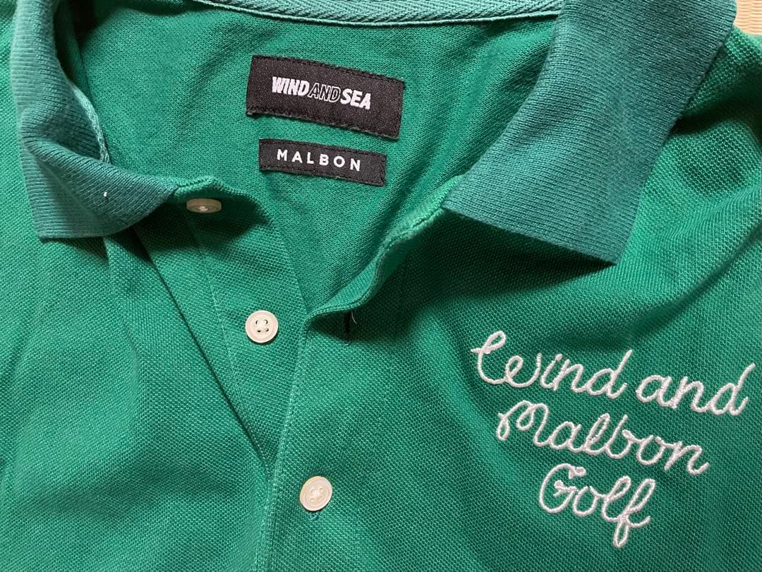 正規品WIND AND SEA Malbon Golf ポロシャツSサイズ