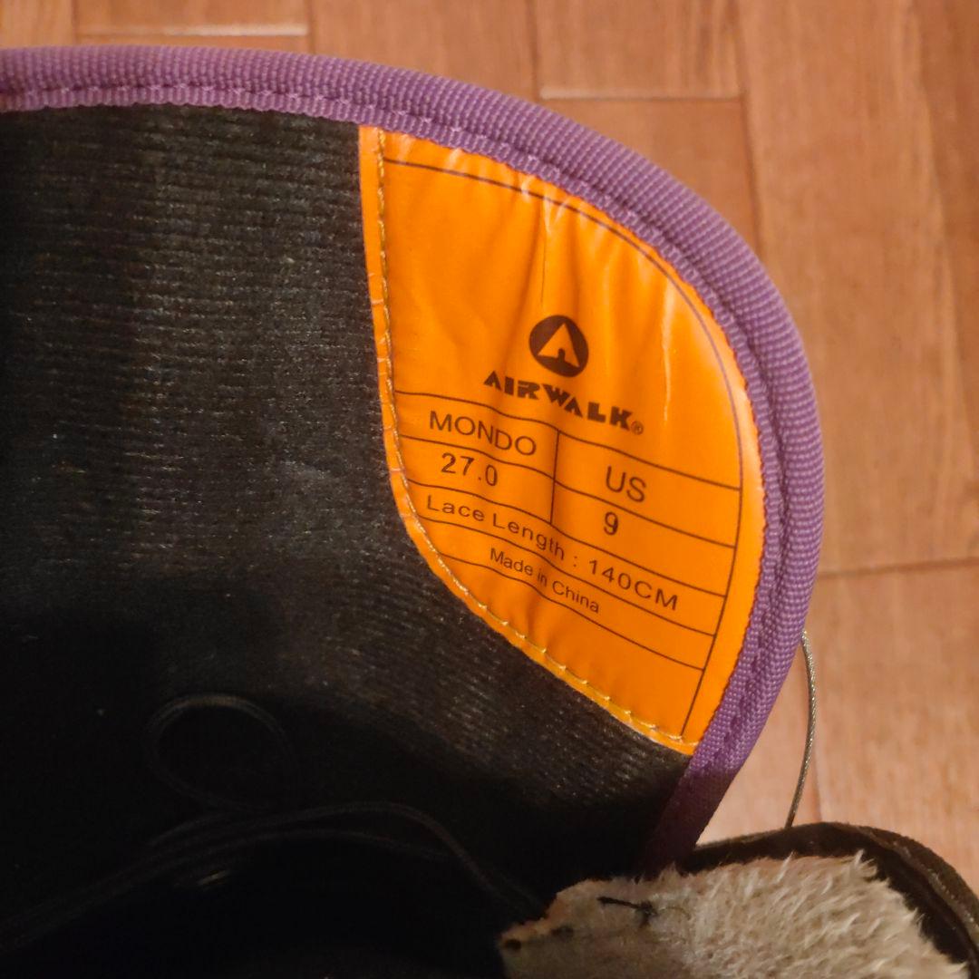 Airwalk スノーボードブーツ ブラック/パープル 27cm