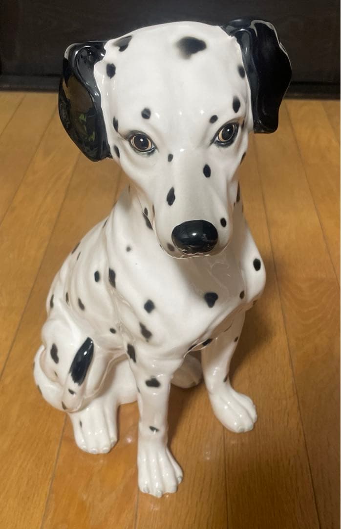 加藤工芸 犬　陶器 置物 手塗り KATO KOUGEI