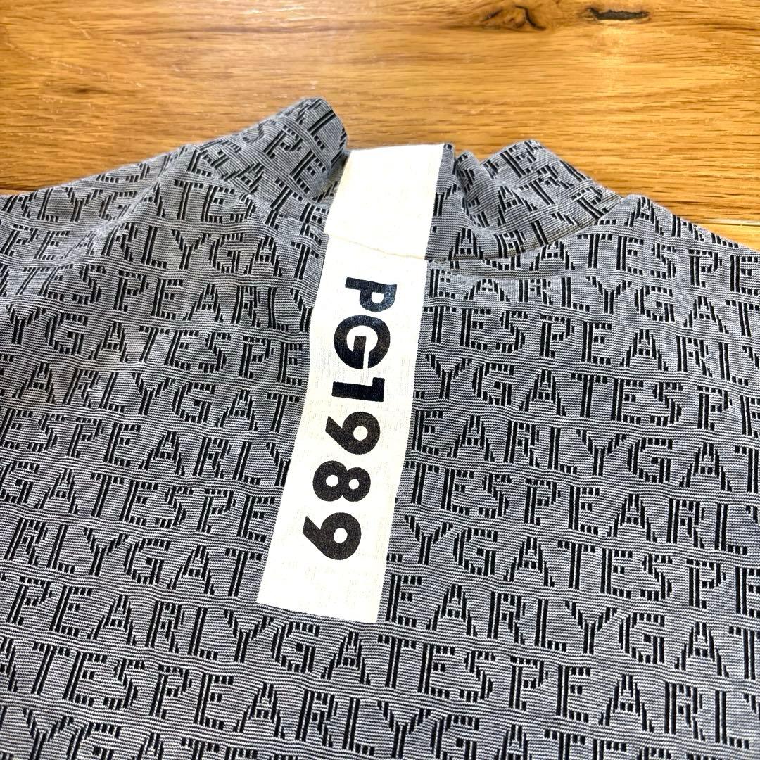 PEARLY GATESパーリーゲイツ★かわいい総ロゴ モックネックシャツ★0