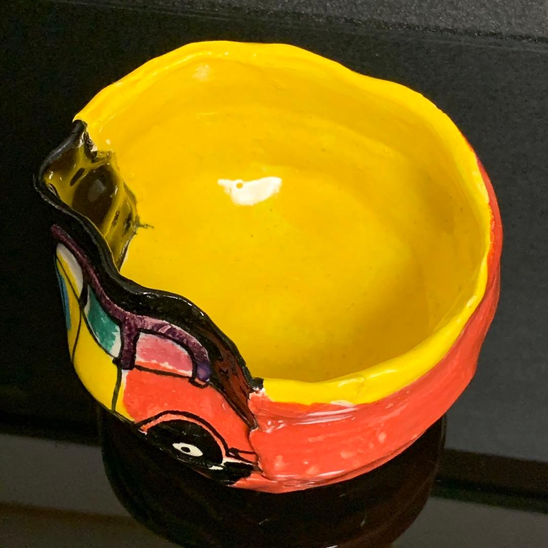 《ヴィンテージ美品レア！》⭐︎ ロスオリベ 茶碗 異色陶芸作家 鈴木五郎 木箱♪⭐︎