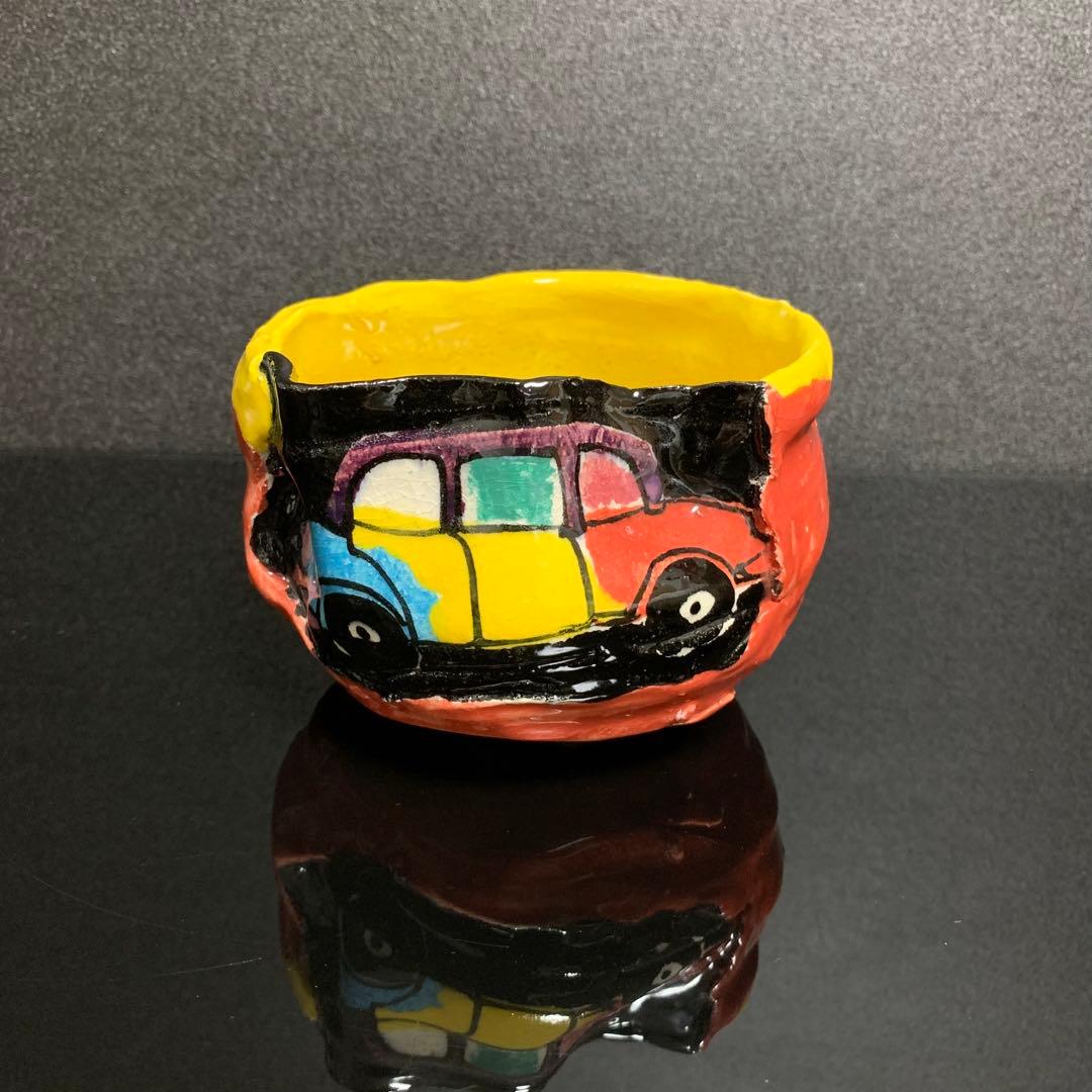《ヴィンテージ美品レア！》⭐︎ ロスオリベ 茶碗 異色陶芸作家 鈴木五郎 木箱♪⭐︎