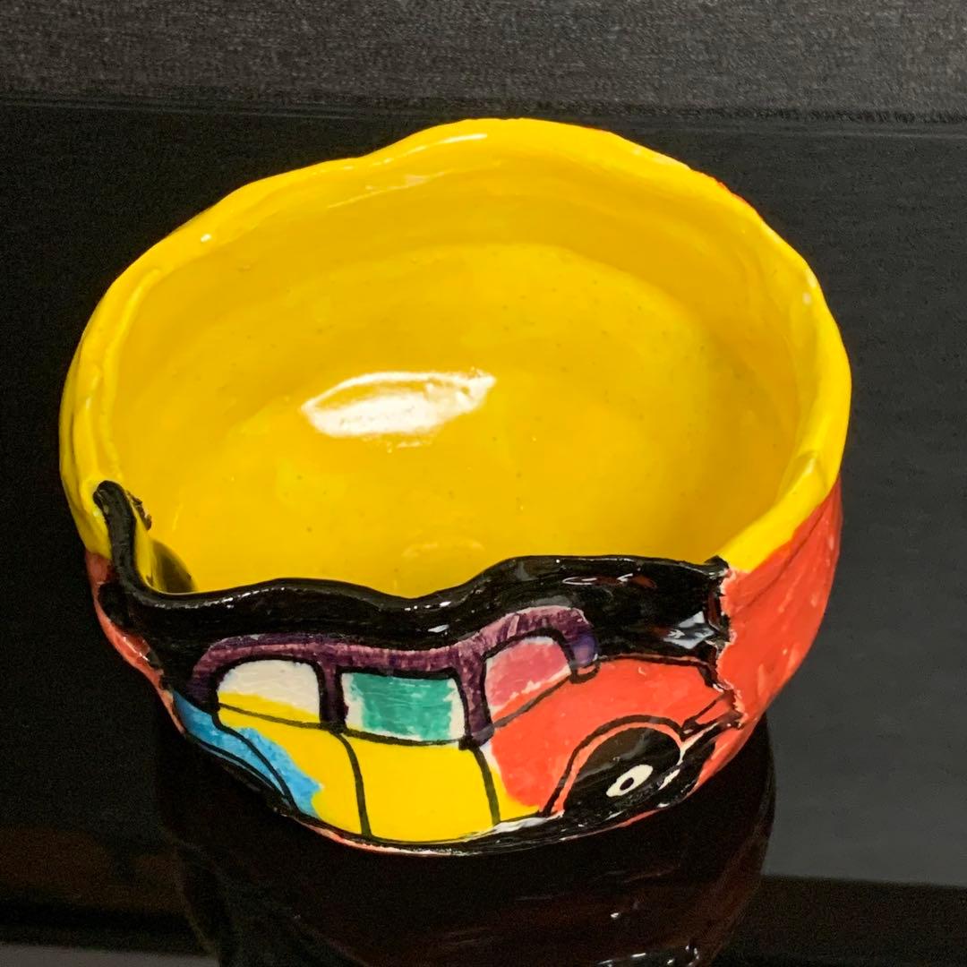 《ヴィンテージ美品レア！》⭐︎ ロスオリベ 茶碗 異色陶芸作家 鈴木五郎 木箱♪⭐︎