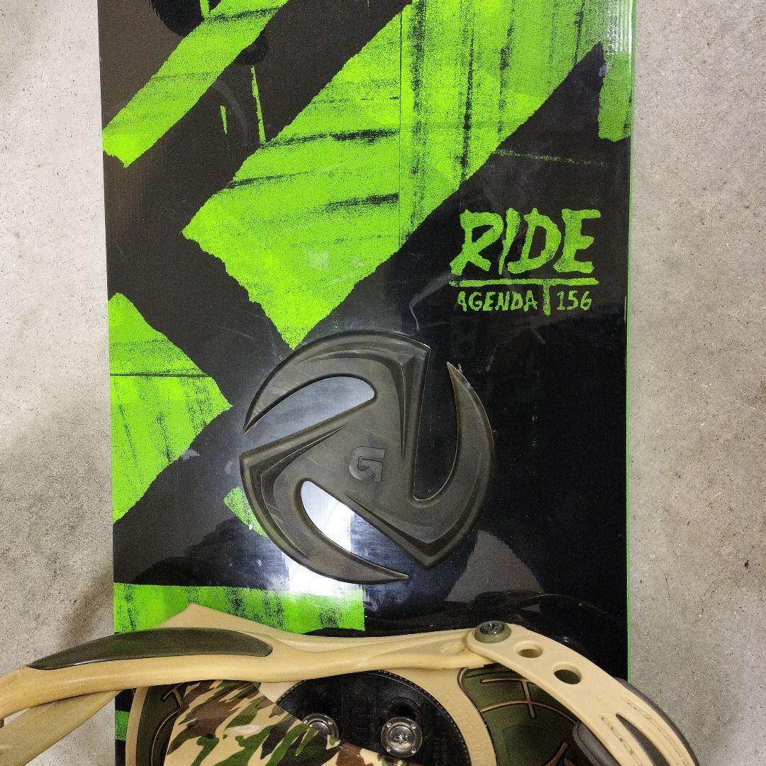 【迷彩柄】RIDE AGENDA 156cm ライド FLUXバインディング付き