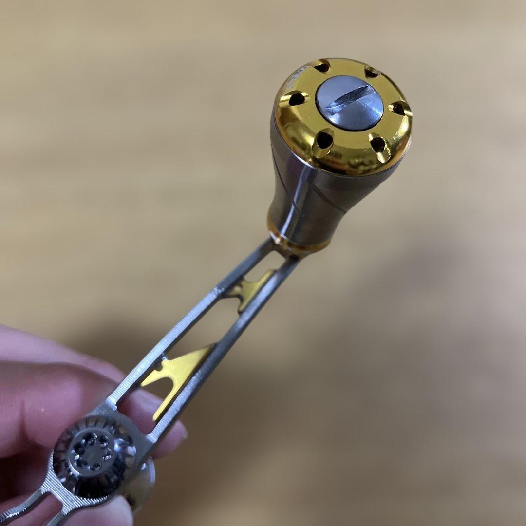 美品　シマノ用　ゴメクサス　ユニオンハンドル　ジュラルミン　スタンドショート