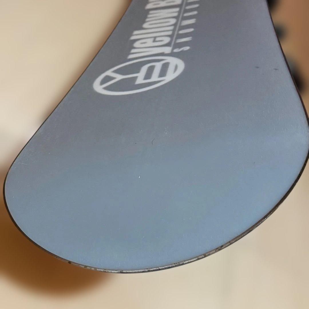 144cm スノーボード ビンディング付きオレンジ/ホワイトグラデーション初心者