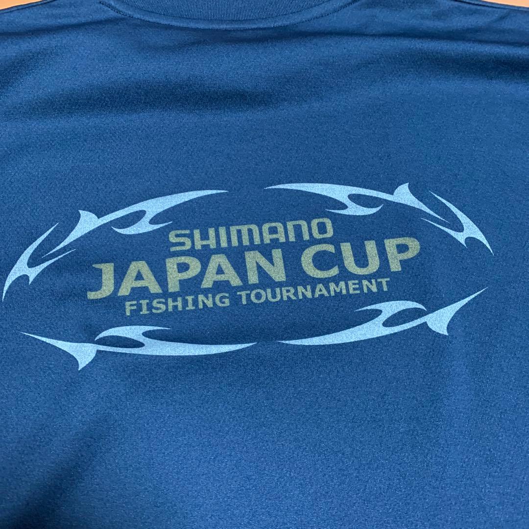 SHIMANO JAPAN CUP Tシャツ Lサイズ ネイビー ブラック