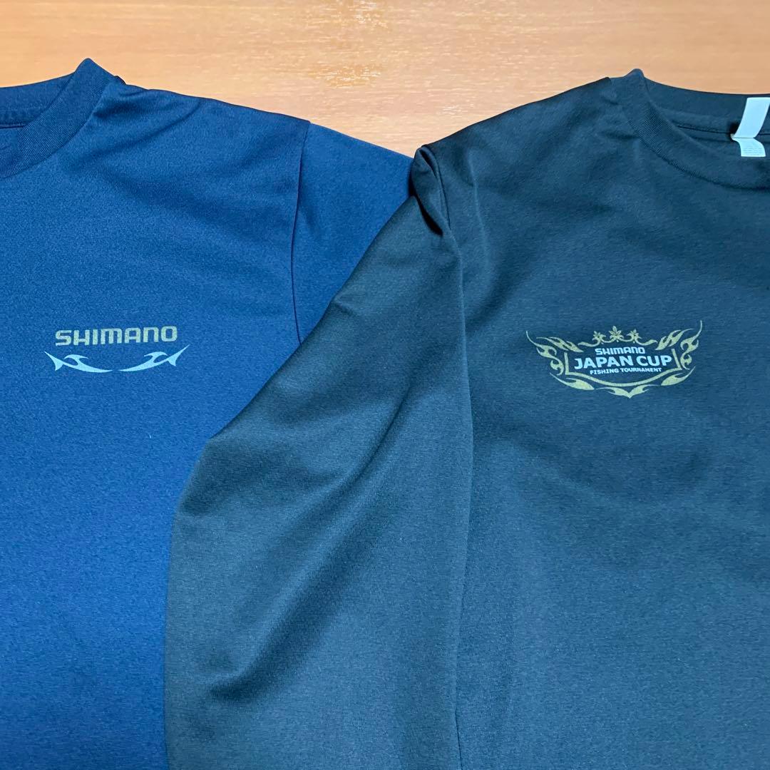 SHIMANO JAPAN CUP Tシャツ Lサイズ ネイビー ブラック