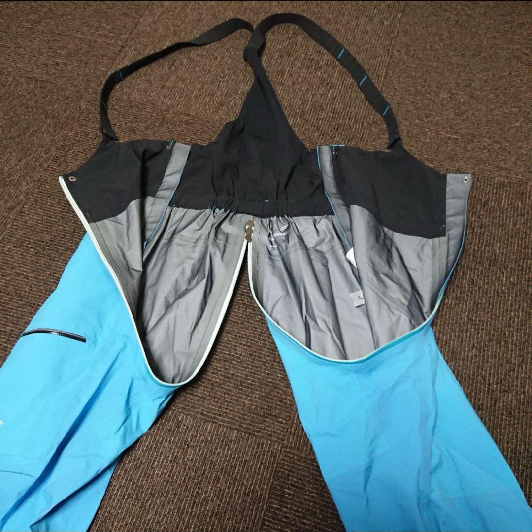送料無料【PeakPerformance】GORE-TEX ビブ 水色 M