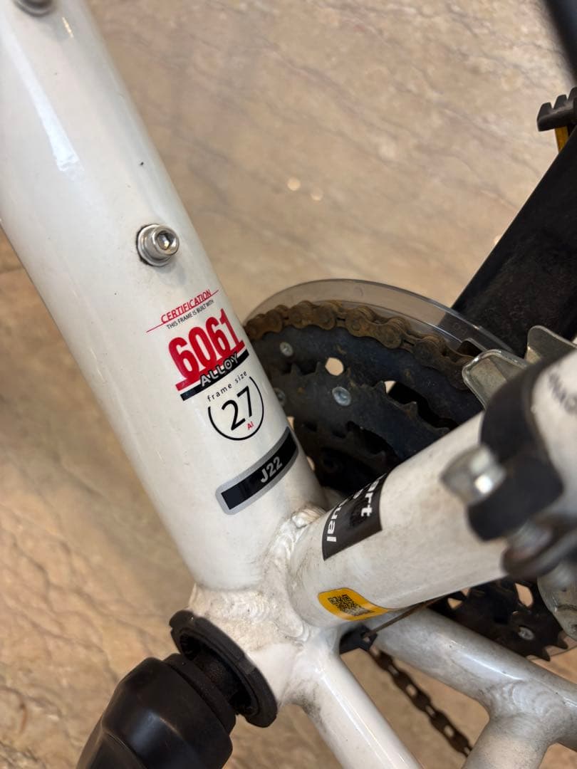 【実受渡し条件】LOUIS GARNEAU 子供用自転車　22インチJ22 白