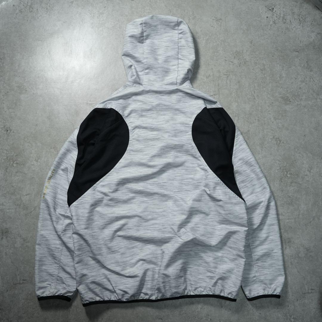 極美品 MIZUNO PRO ミズノプロ パーカー ハーフジップ グレー 野球