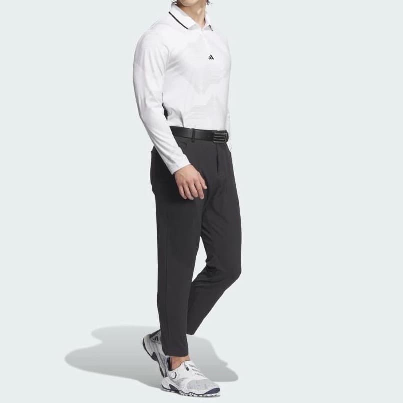 【92】秋冬 定価17,600円 アディダス ゴルフ 防風 アンクルパンツ 黒