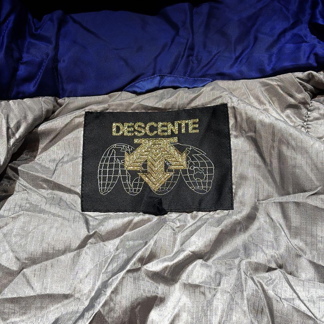DESCENTE スキーウェア スノボ セットアップ ブルー 昭和レトロ 平成