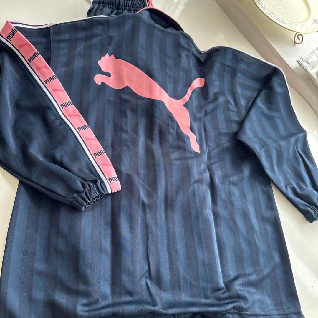 【人気カラー】PUMA プーマ　ジャージ　セットアップ　ピンク　ビックロゴ