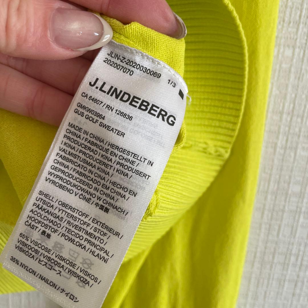 J.LINDEBERG ジェイリンドバーグ 長袖ニットセーター イエロー系