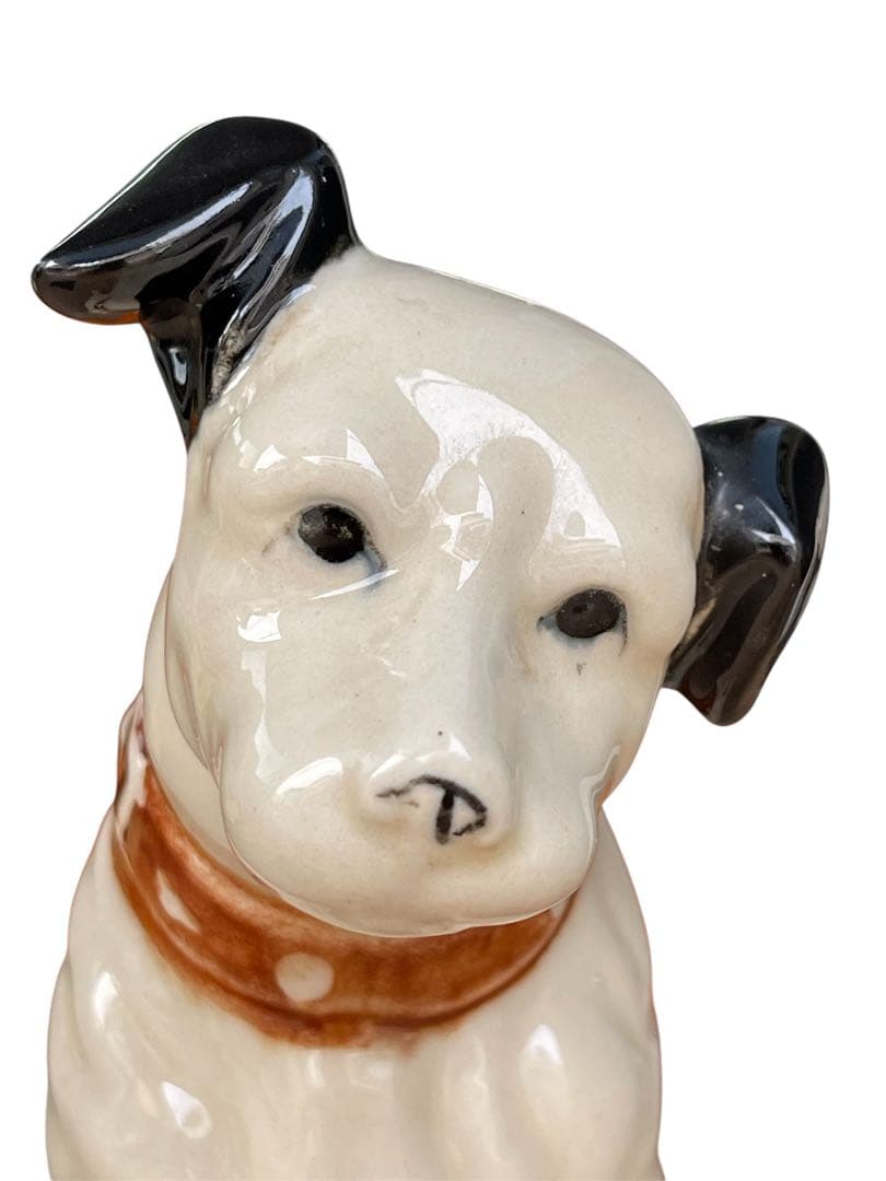 当時物 Victor ビクター 陶器製 犬 ニッパー 置物 オブジェ　21cm