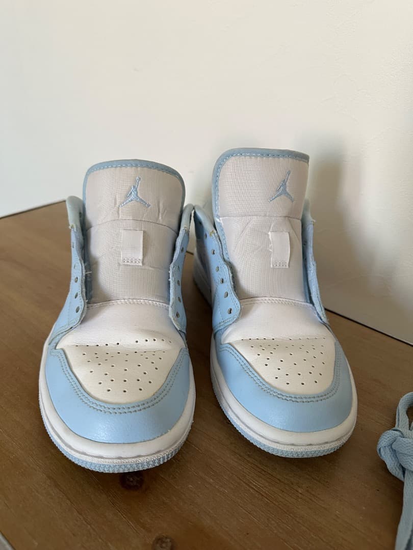 シューズ(女性用) Jordan low dunk blue&white