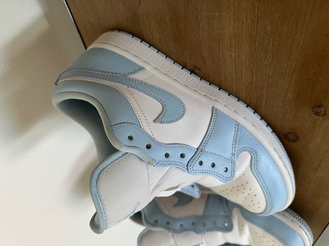 シューズ(女性用) Jordan low dunk blue&white
