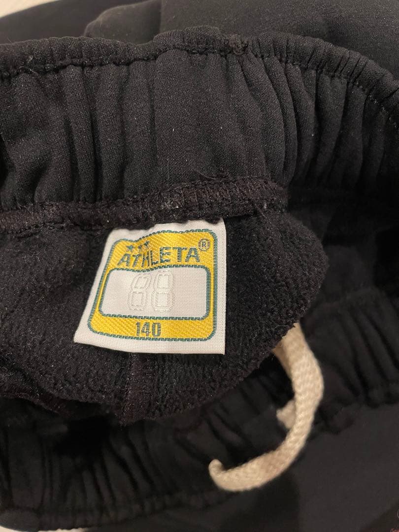 ATHLETA 防風スウェットセット 140サイズ ブラック/グレー
