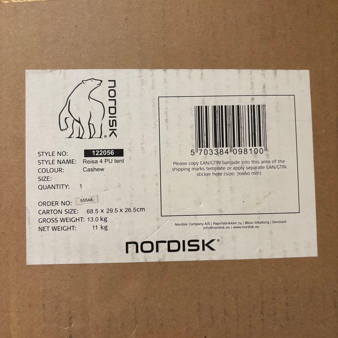 【新品】定価21万 nordisk REISA 4 PU +フットプリント