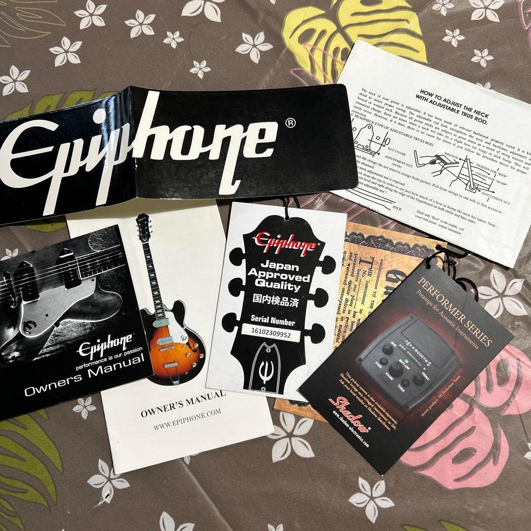 Epiphone アコースティックギター ギターケース付き