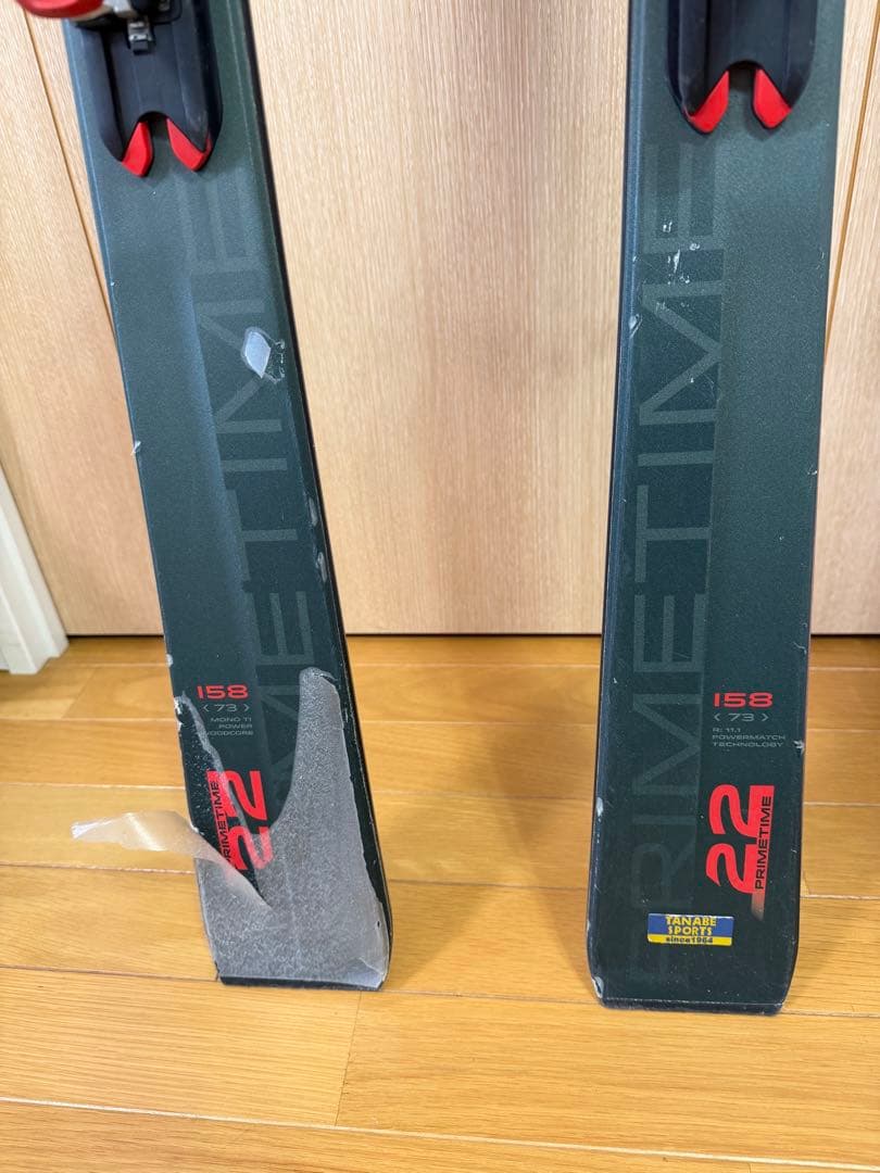 ELAN PRIMETIME 22 158cm ビンディング付 カービングスキー