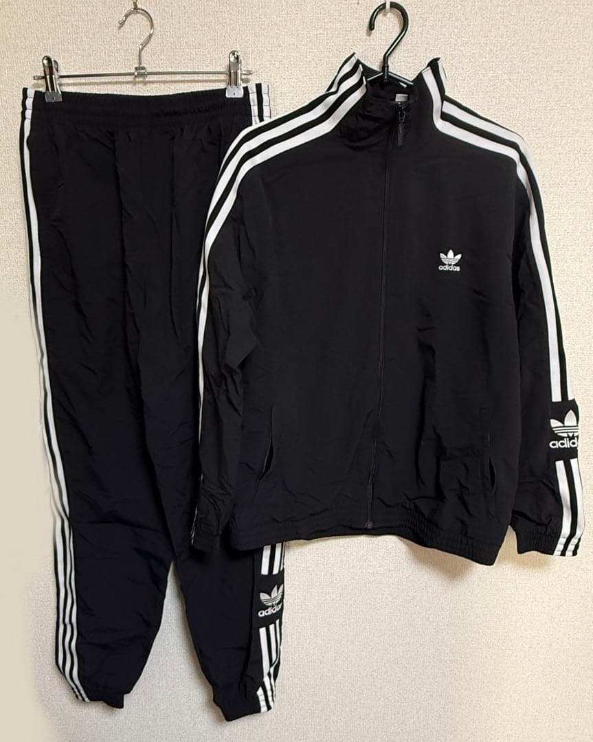 最終値下げ　adidas originals ジャージ上下セット ブラック2XL