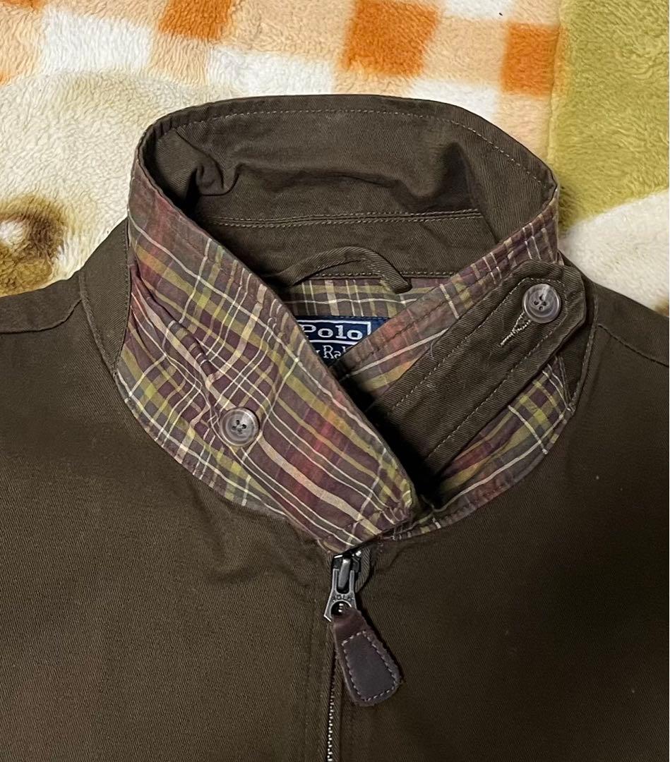 Ralph Laurenオリーブグリーン ジップアップジャケットXLサイズ