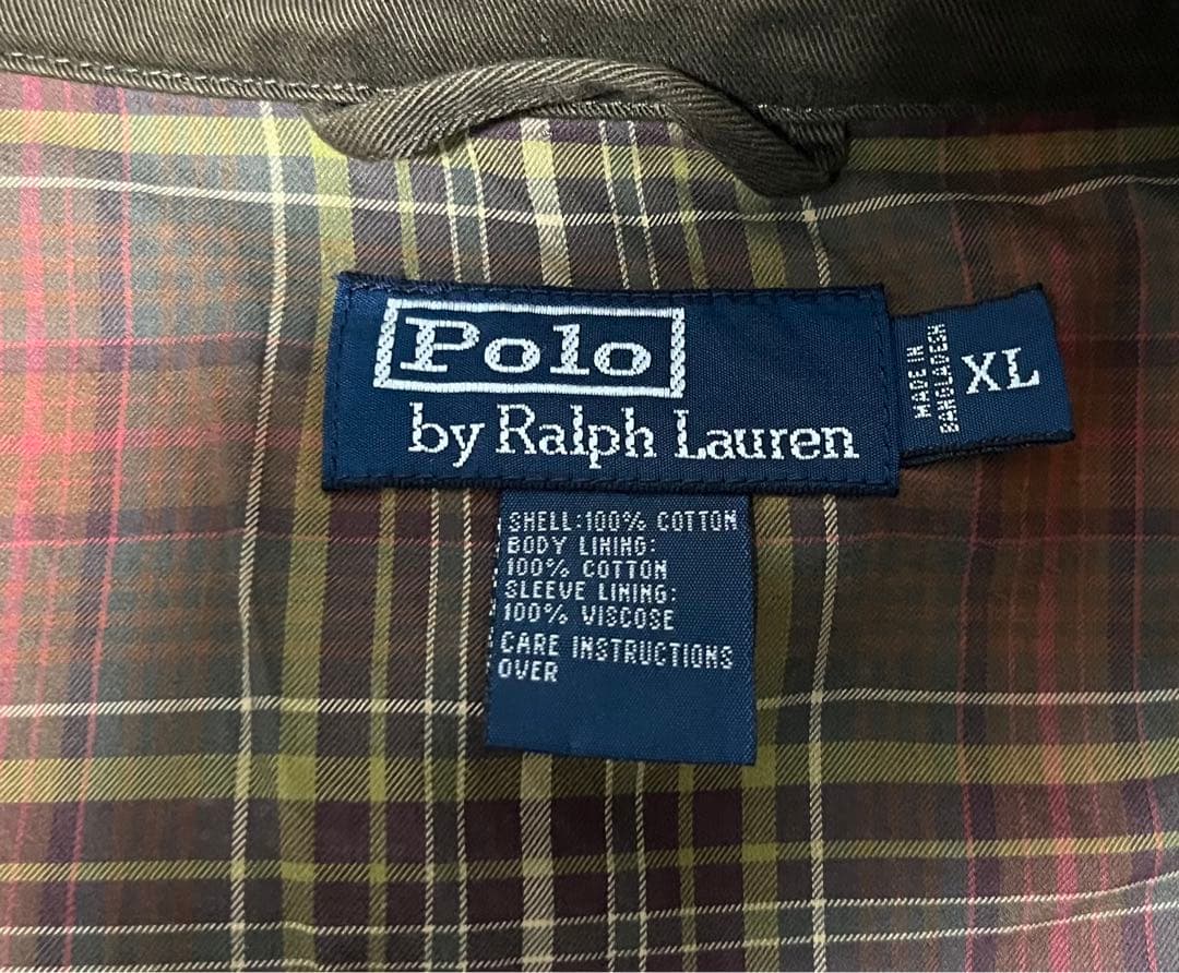 Ralph Laurenオリーブグリーン ジップアップジャケットXLサイズ