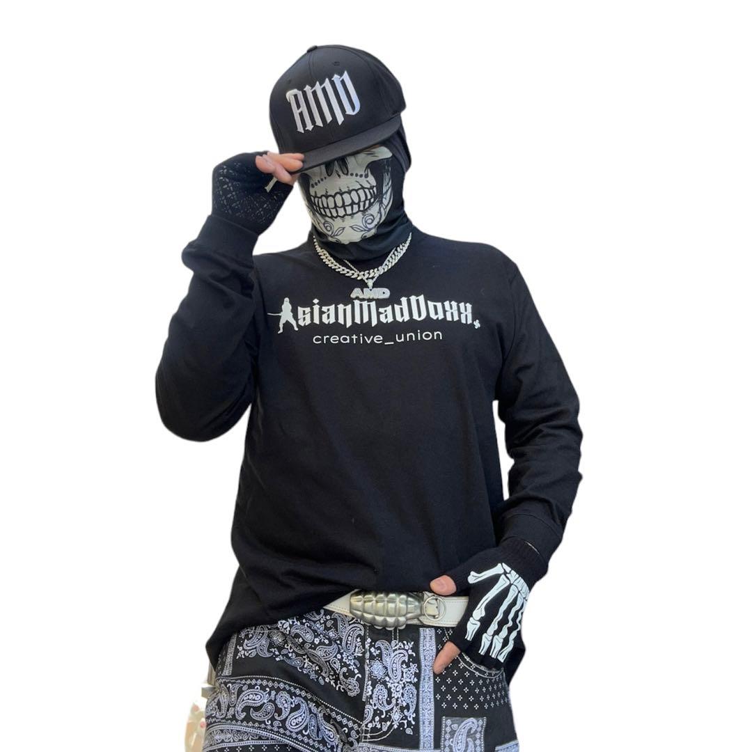 ★AzianMadDoxx LONG SLEEVE T 黒 2XLサイズ