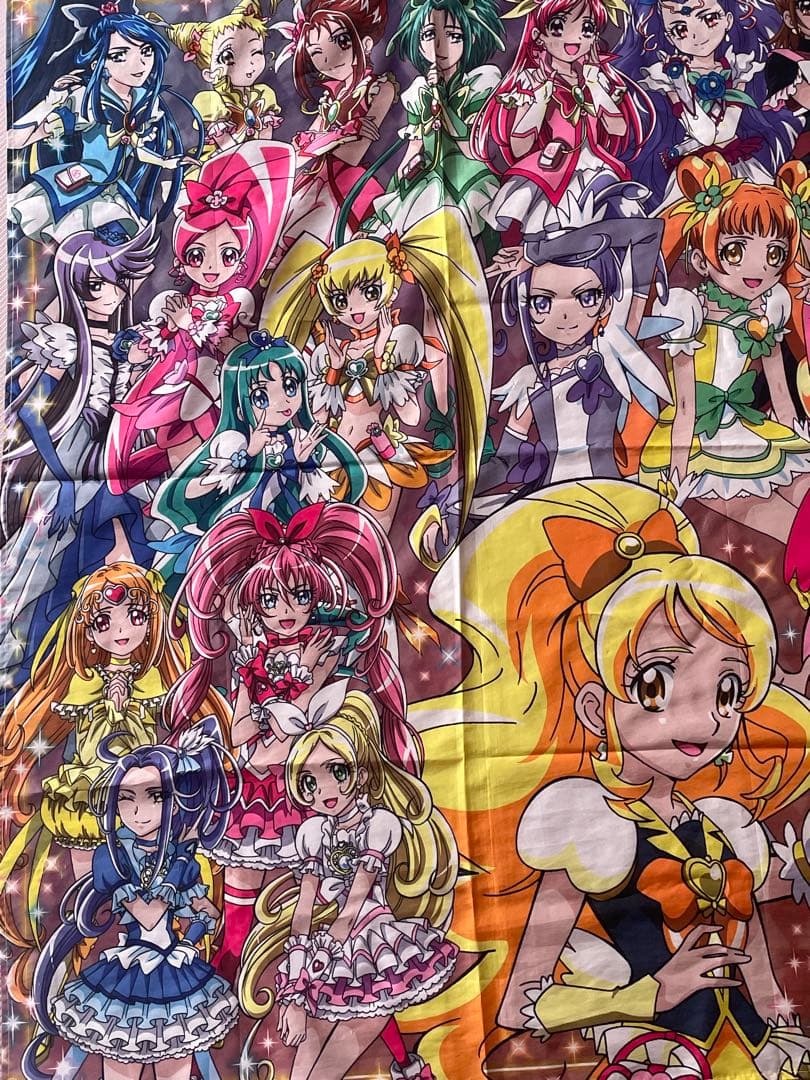 ロ２希少2014年映画プリキュアオールスターズデラックスマルチクロスタペストリー