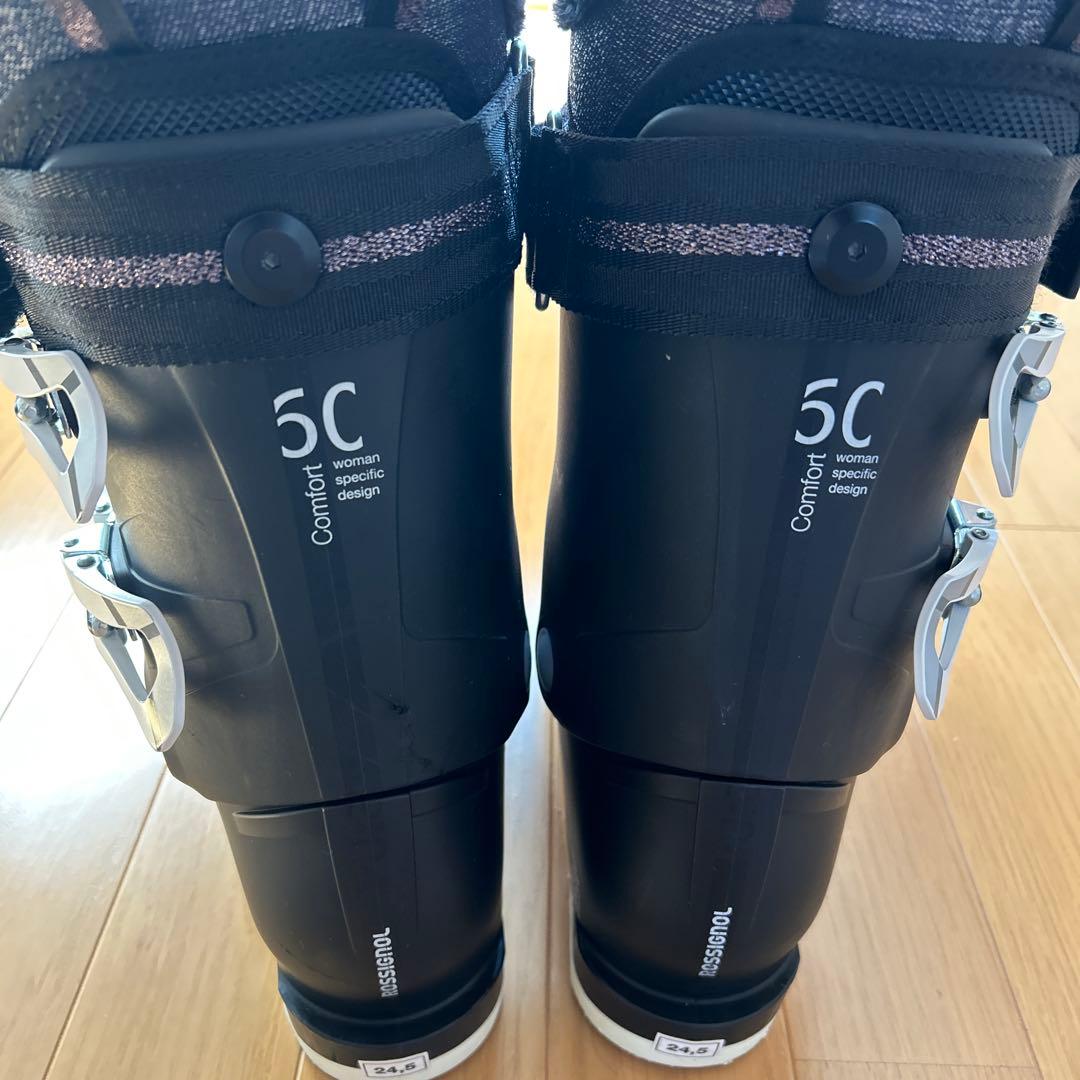 新品同様　ROSSIGNOL 女性用スキーブーツ スキー靴ブラック23-25cm