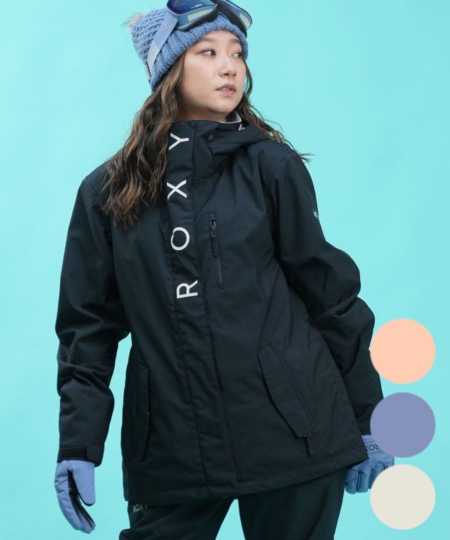 ROXY ブラック スノーボードジャケット スノボウェア　上下セット