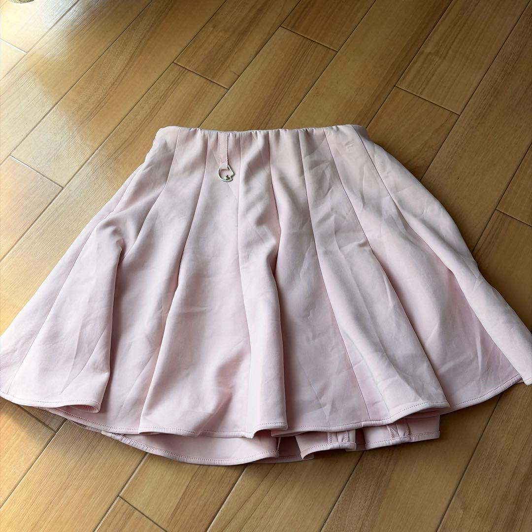 WAAC ピンク フレアスカート ゴルフウェア　プリーツスカート