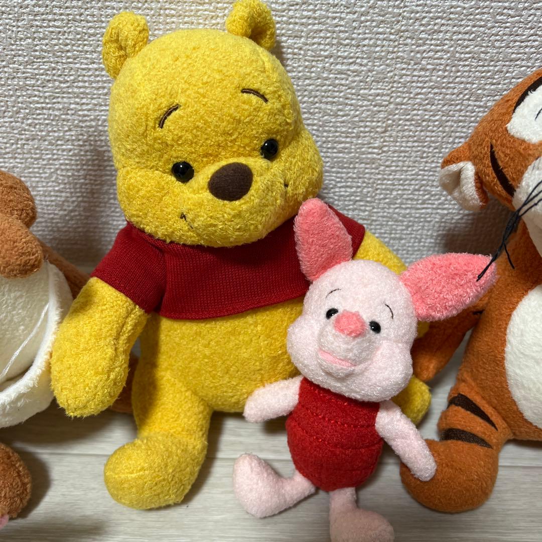 【美品】くまのプーさんぬいぐるみセットプーピグレットティガーカンガ・ルーイーヨー