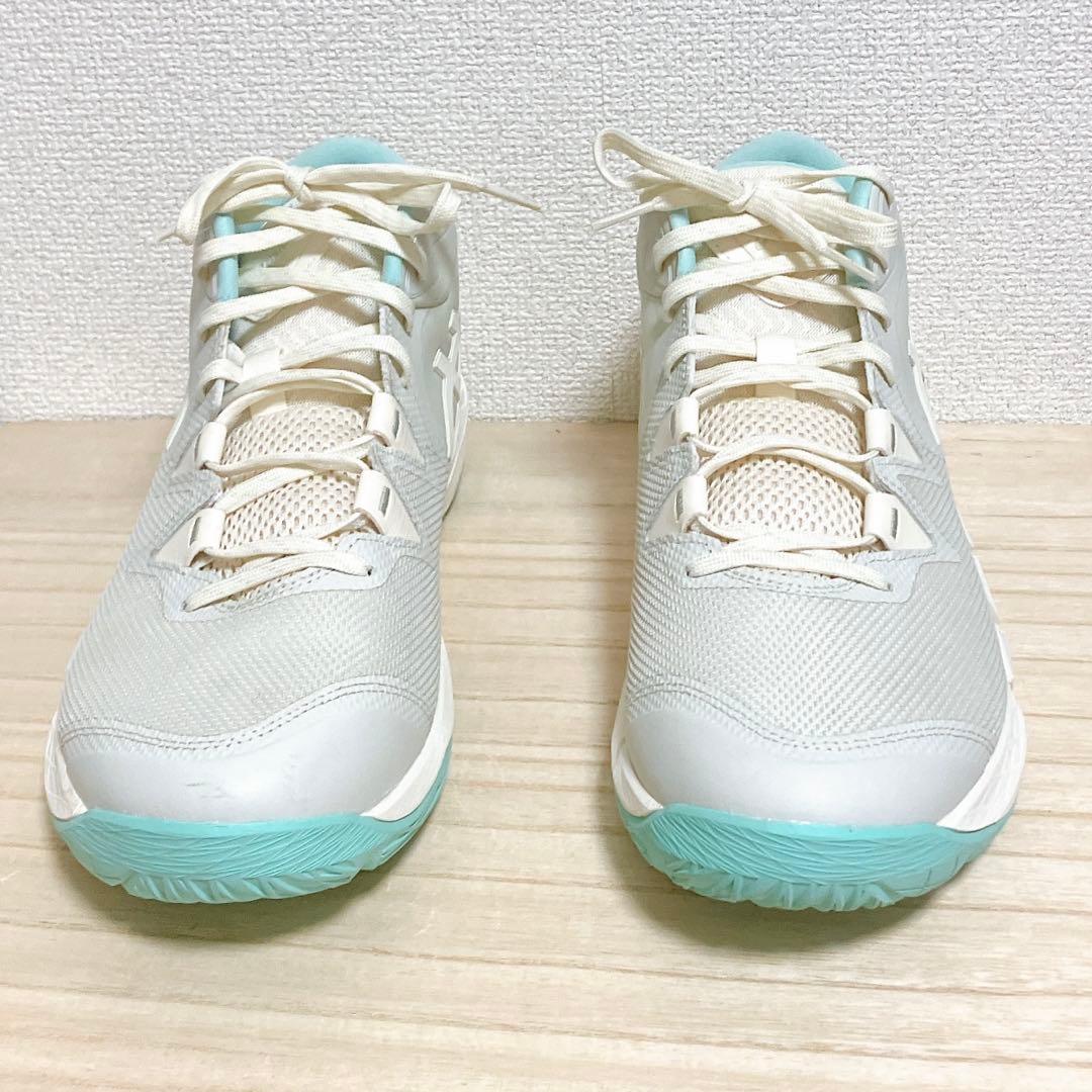 美品 asics UNPRE ARS 2 ホワイト/ミント 30cm