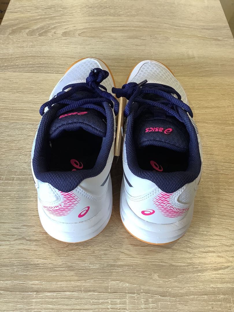アシックス asics バレーボールシューズ jr 22㎝ 紺ピンク 箱無し
