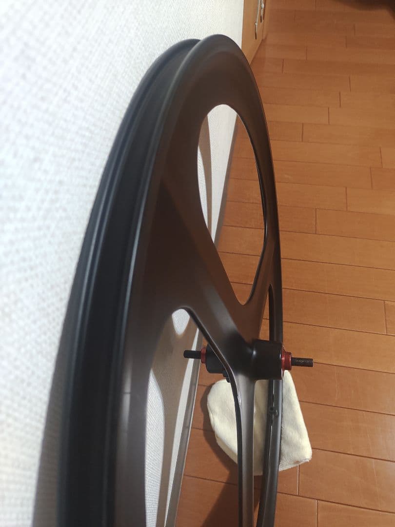 ピストバイク用バトンホイール 黒色 700C フロント