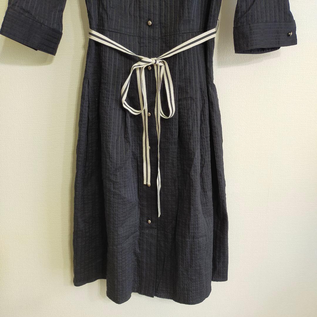 ランバン　スポール　LANVIN　SPORT　シャツ風　ワンピース　サイズ40