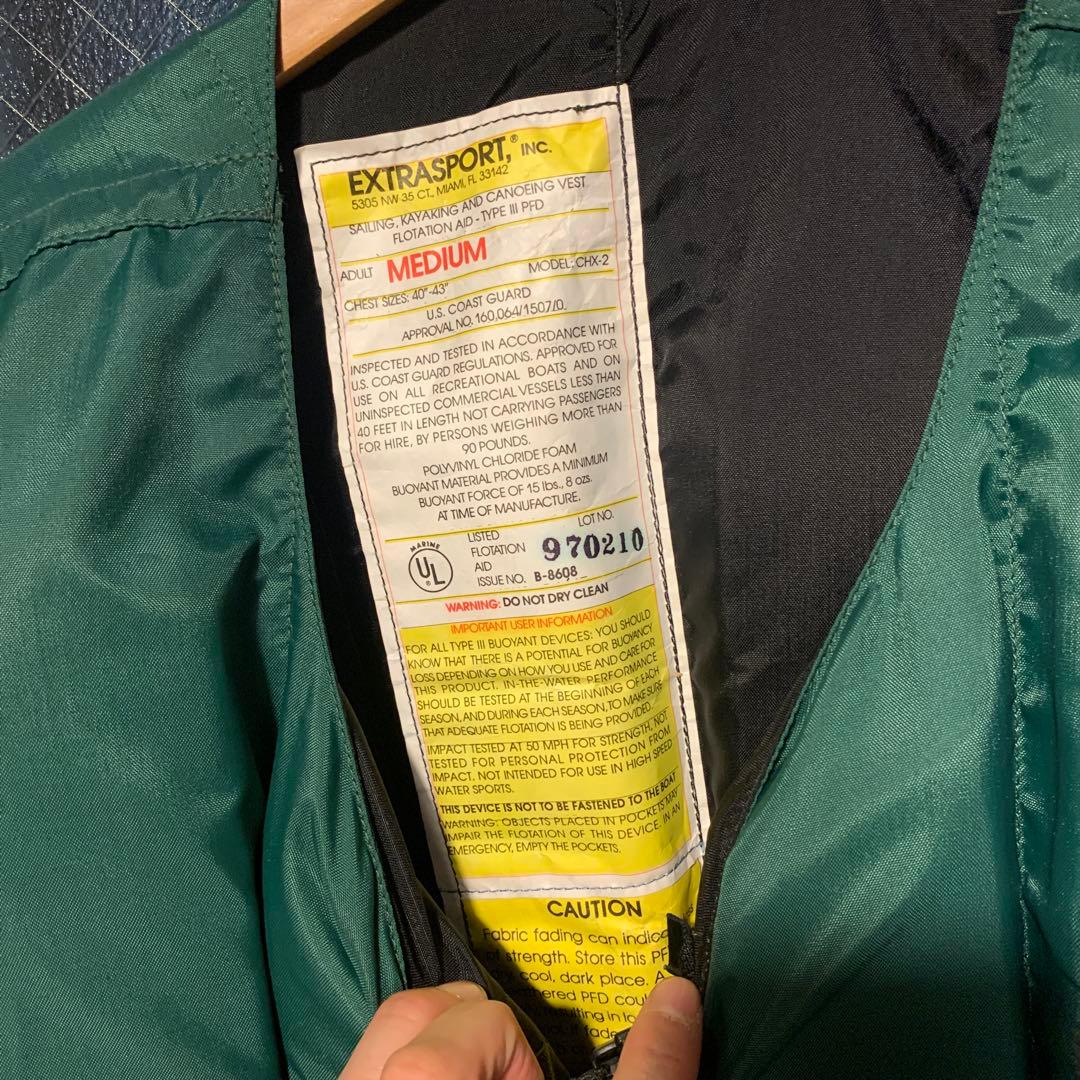 L.L.Bean EXTRASPORT ライフジャケット M グリーン