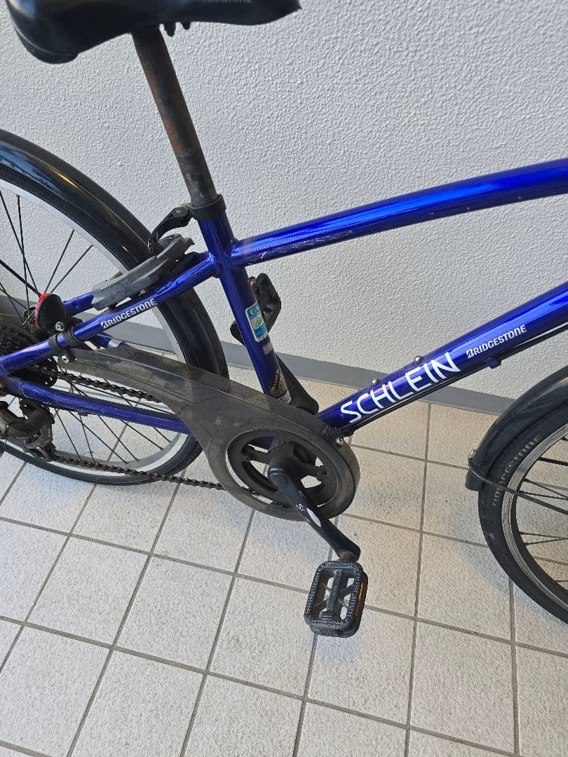 cm0523ブリジストン24インチSCHLEIN7段かご付特典ありブルー