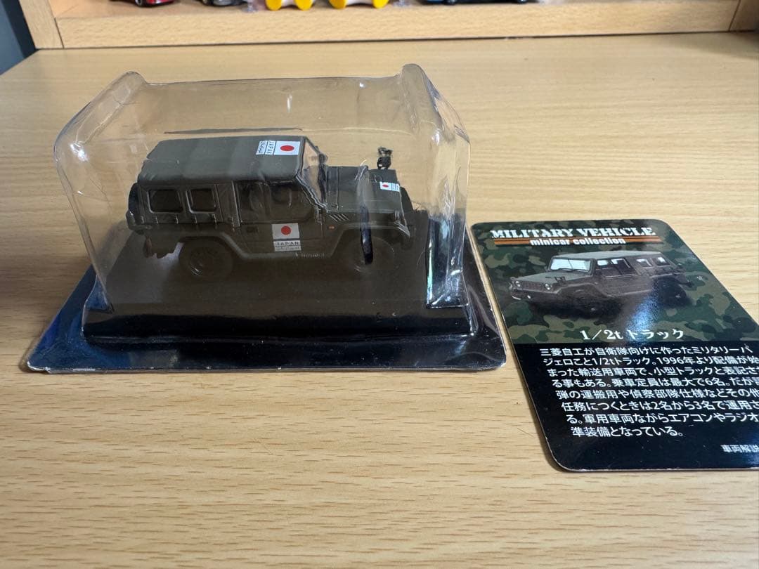 自衛隊 京商 1/64 ミリタリービークル 1/2ｔ トラック パジェロ 日の丸