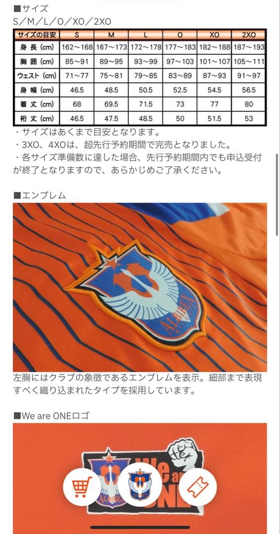 アルビレックス新潟　XLサイズ　2017サマーユニフォーム