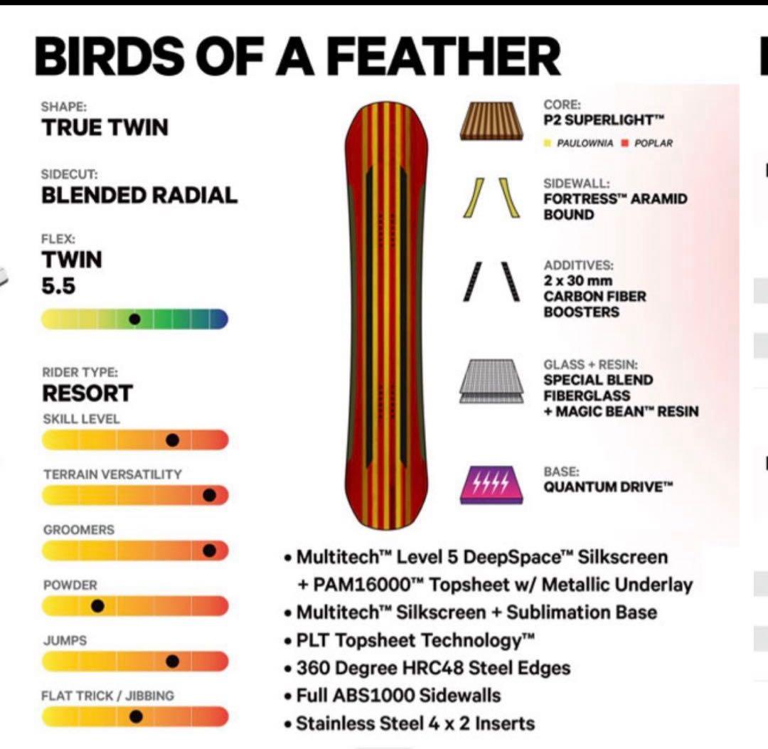 CAPiTA BIRDS OF A FEATHER ☆ボード•ビンディングSET