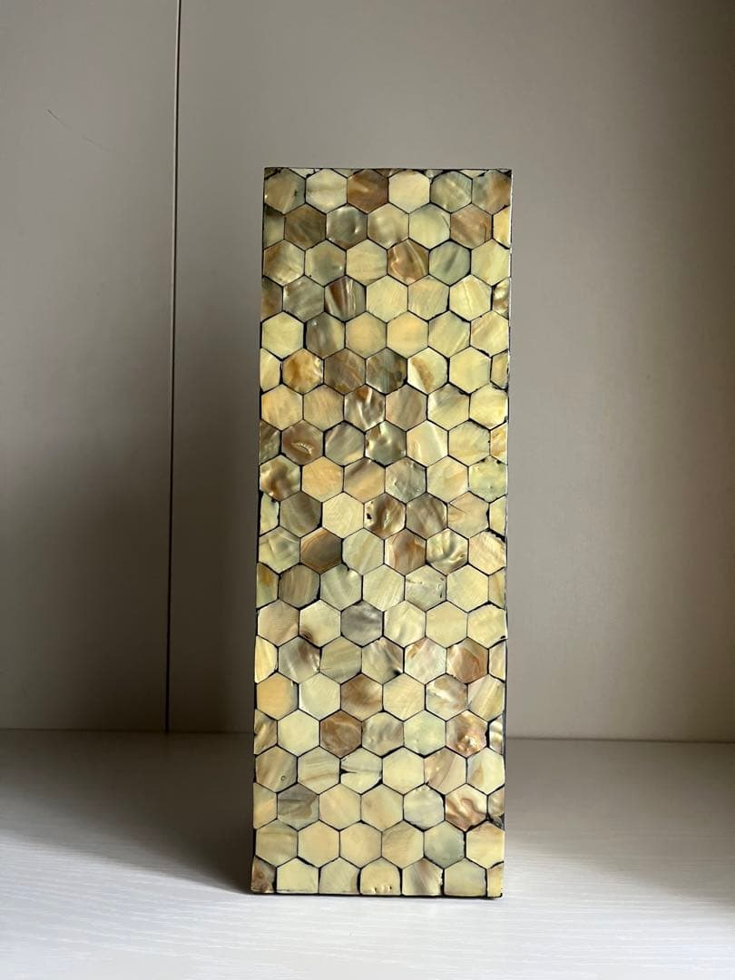 【希少】　ボーコンセプト　螺鈿・貝細工調　オブジェ　ベース　花瓶　H=35cm
