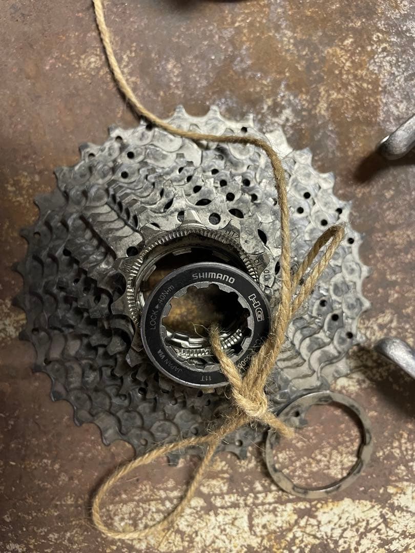 SHIMANO 105 10速 GS 10-34T RDカスタム シルバーケージ