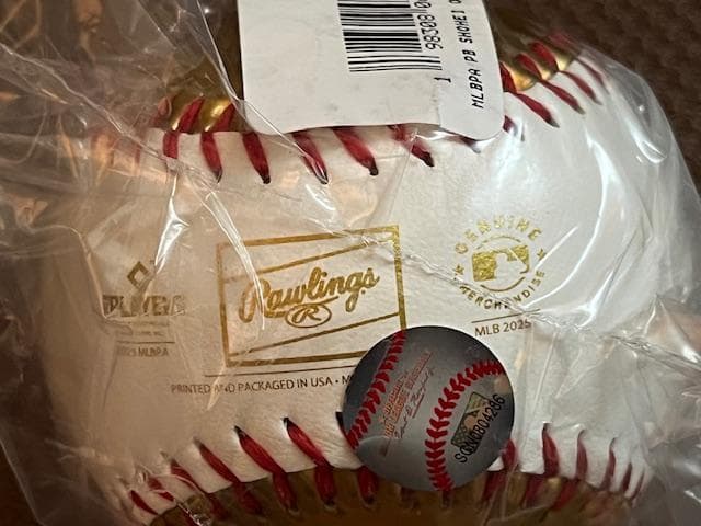 大谷翔平MLB2025ASG出場記念ローリングスGold/W記念ボール現地限定品