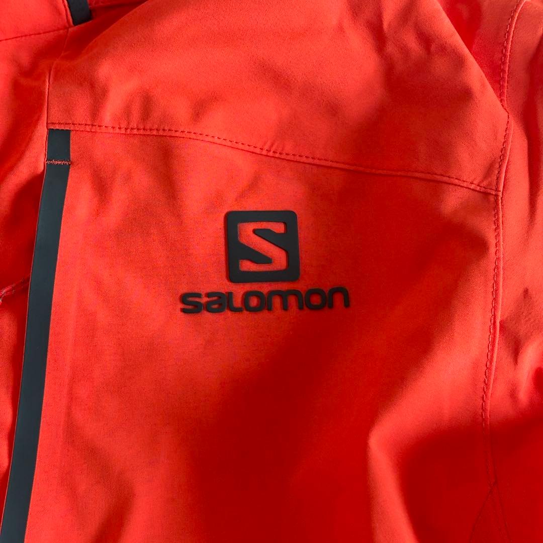 美品 salomon サロモン スキーウェア ジャケット 中綿 オレンジ L