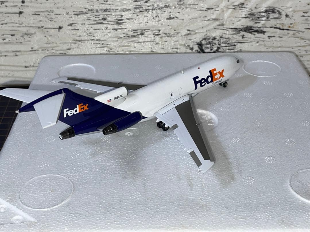 [美品]1/200 B727-100 FedEX N166FE ブルーボックス